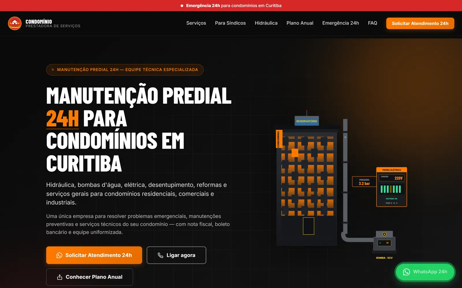 Site da Condomínio Serviços